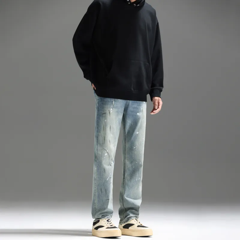UNKNOWTAL Jeans Unisex Washed Blue-4