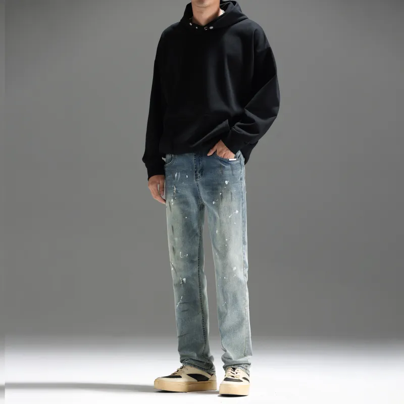 UNKNOWTAL Jeans Unisex Washed Blue-5