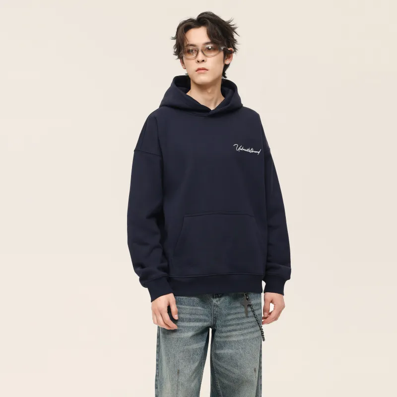 UNKNOWTAL Sweatshirt Hoodie Unisex Navy Blue-6