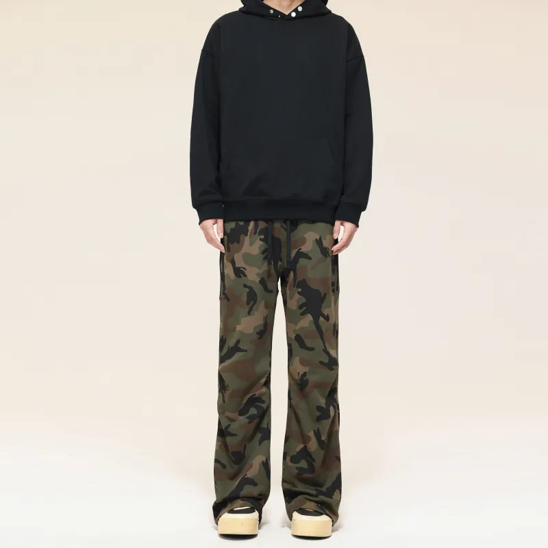 UNKNOWTAL Casual Pants Unisex Army Green Camouflage-2