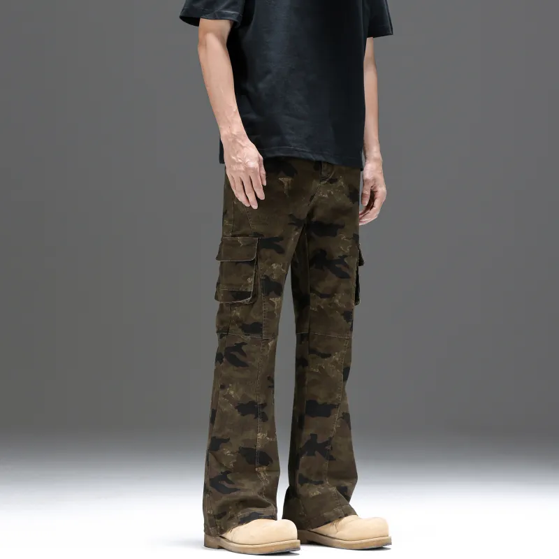UNKNOWTAL Cargo Pants Unisex Camouflage-5