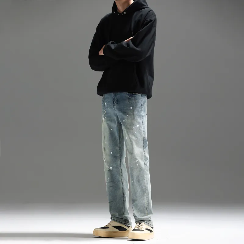 UNKNOWTAL Jeans Unisex Washed Blue-6