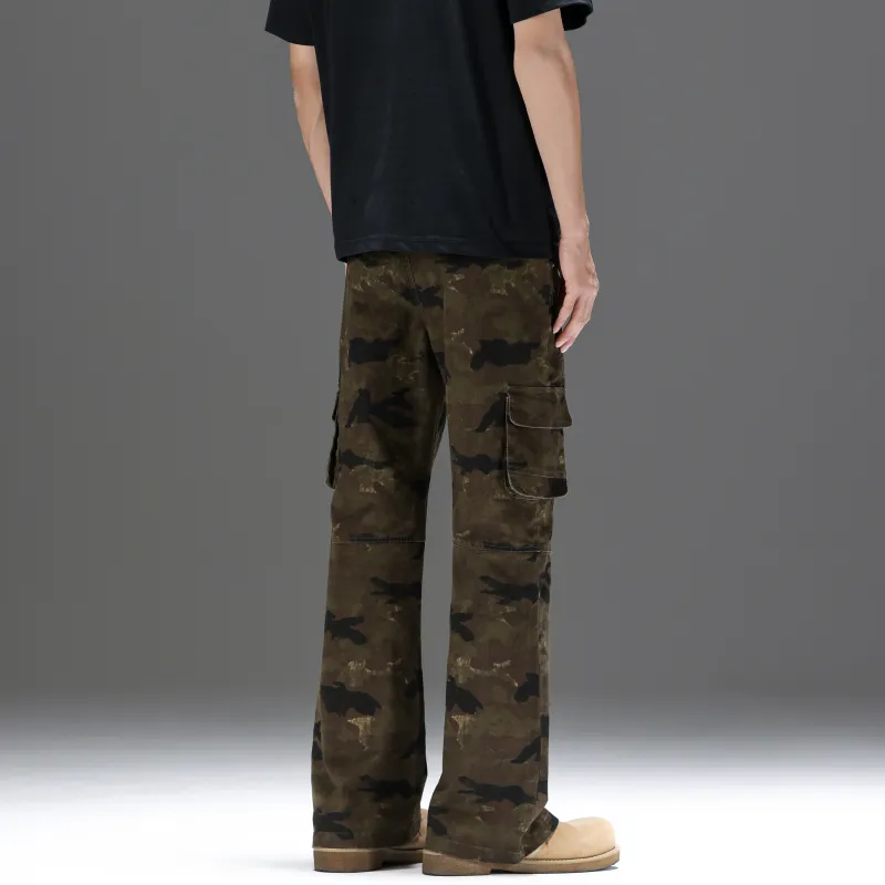 UNKNOWTAL Cargo Pants Unisex Camouflage-6