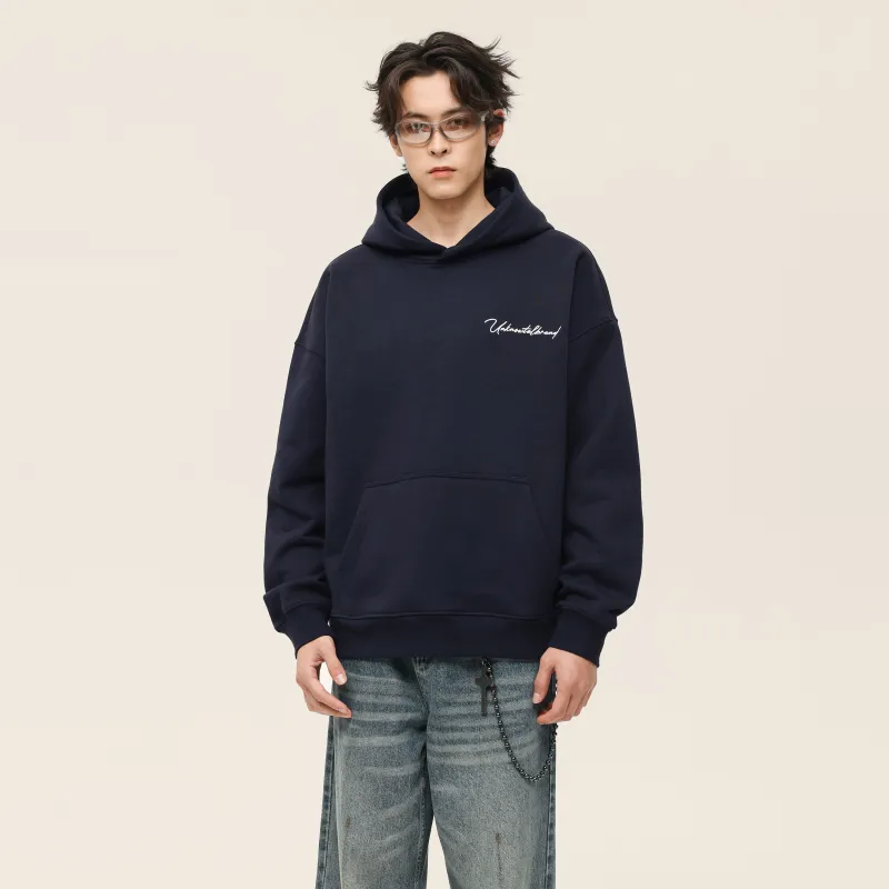 UNKNOWTAL Sweatshirt Hoodie Unisex Navy Blue-2