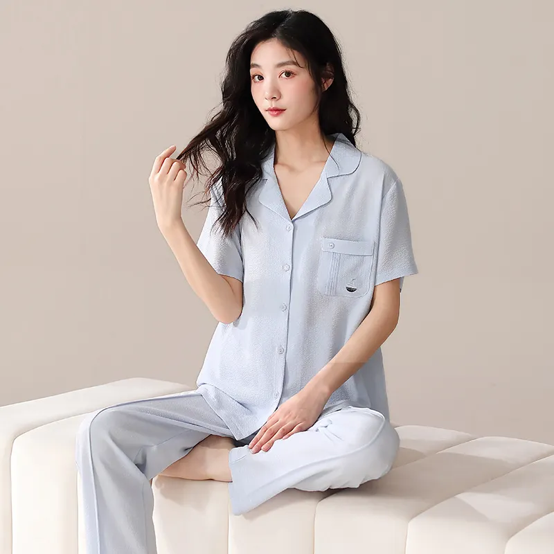 PBENO PD Pajama Set Women's Sky Blue-3