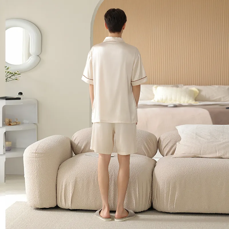 PBENO PD Pajama Set Men's Beige Yellow-1