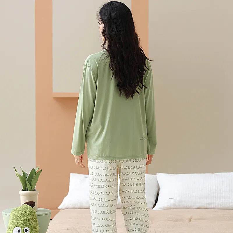 PBENO PD Pajama Set Women's Lime Green-1