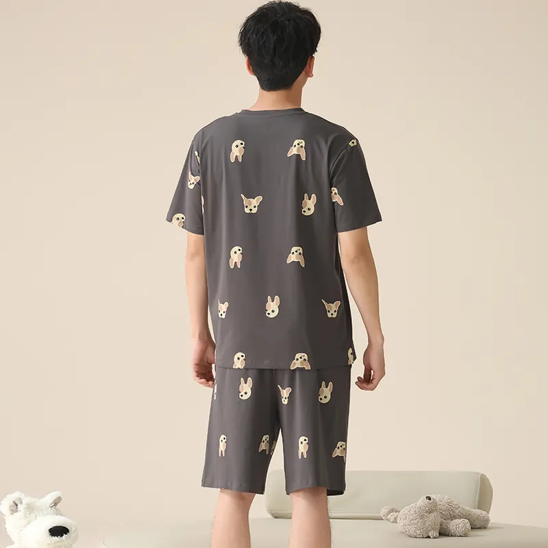 PBENO PD Pajama Set Men's Dark Gray-1