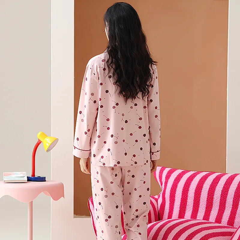 PBENO PD Pajama Set Women's Cherry Pink-1