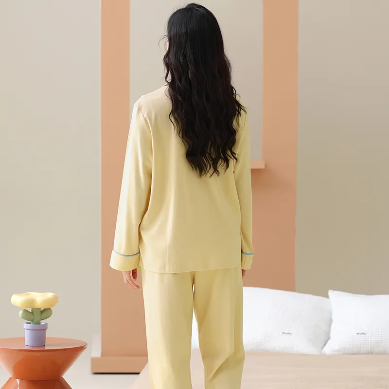 PBENO PD Pajama Set Women's Egg Yellow-1