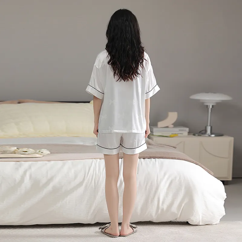 PBENO PD Pajama Set Women's White-1