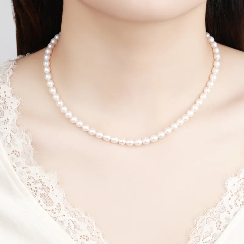 LAOMIAO Pearl Necklaces Women's-5