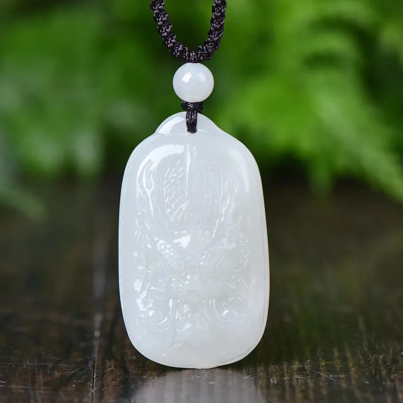 LAOMIAO Pendants Green Jade Men's-9