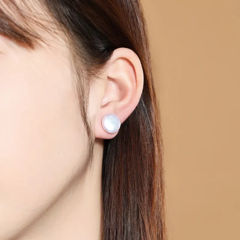 LAOMIAO Pearl Stud Earrings Women's-6