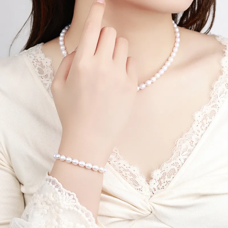 LAOMIAO Pearl Necklaces Women's-5