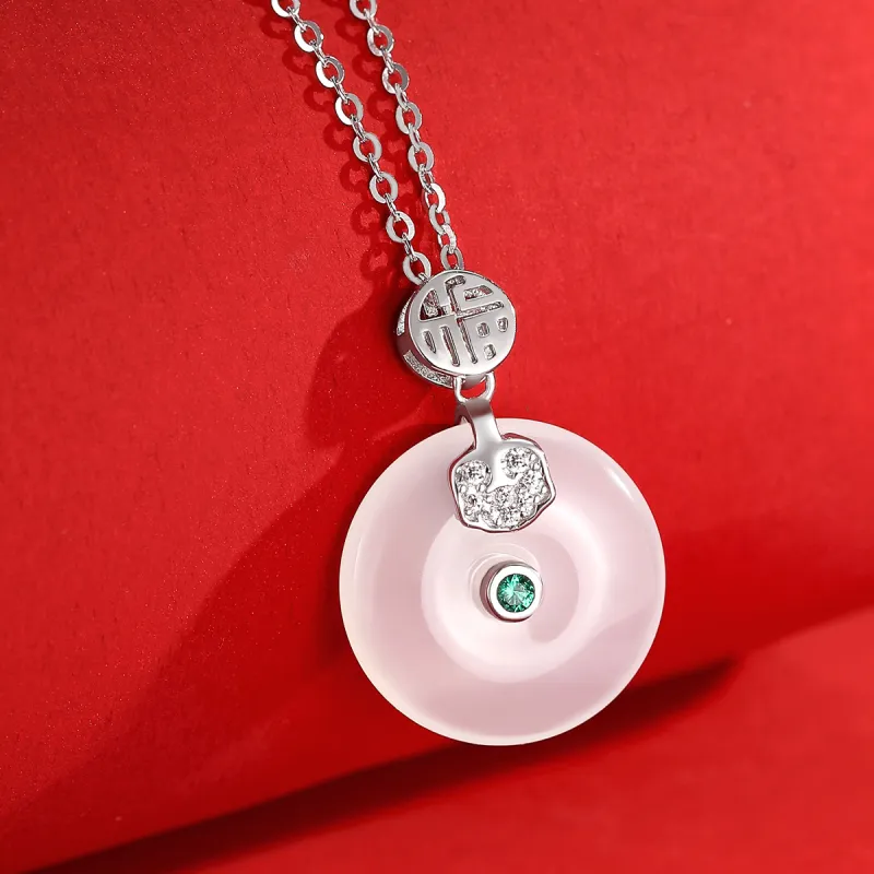 LAOMIAO Chalcedony Necklaces Women's-4