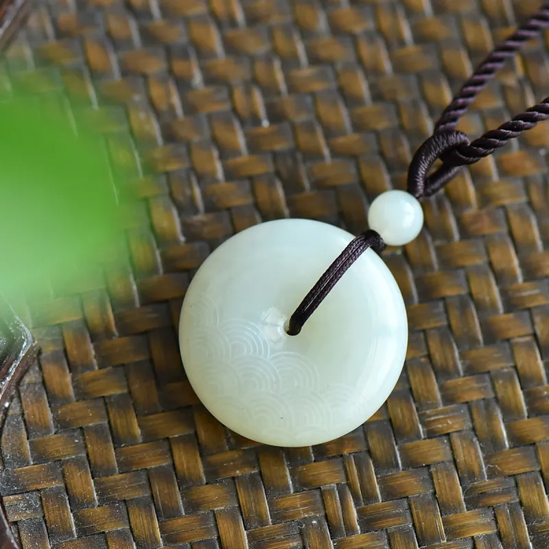LAOMIAO Hetian Jade Pendants Green Jade Women's-1