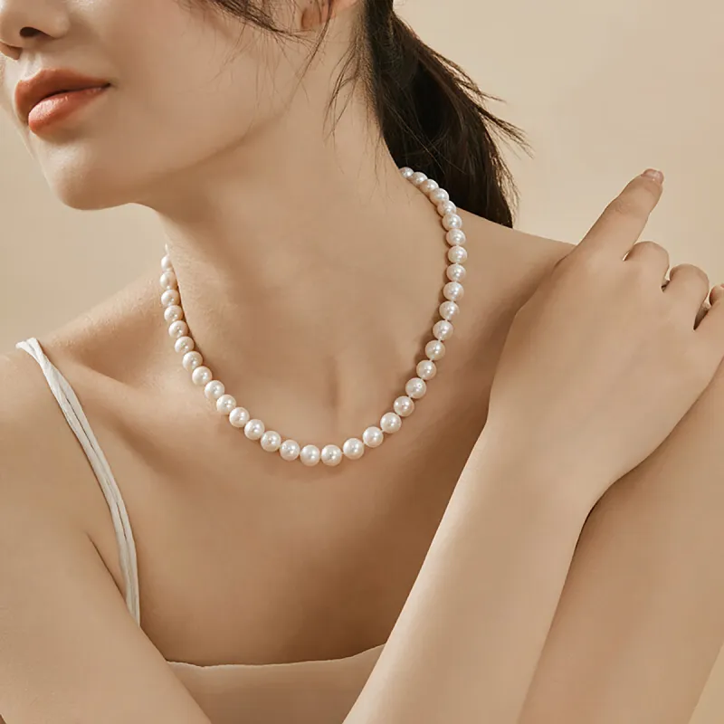 LAOMIAO Pearl Necklaces Women's-5