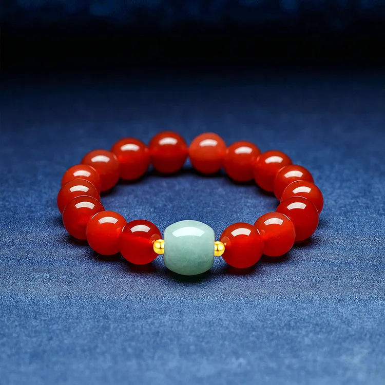 LAOMIAO Agate Full Gold Jadeite Bracelets Women's-2