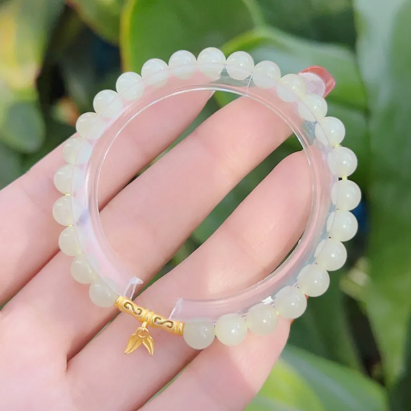 LAOMIAO Bracelets White Jade Women's-6