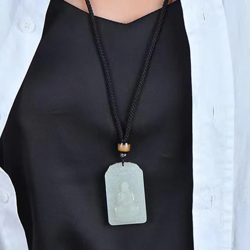 LAOMIAO Hetian Jade Pendants Green Jade Women's-6