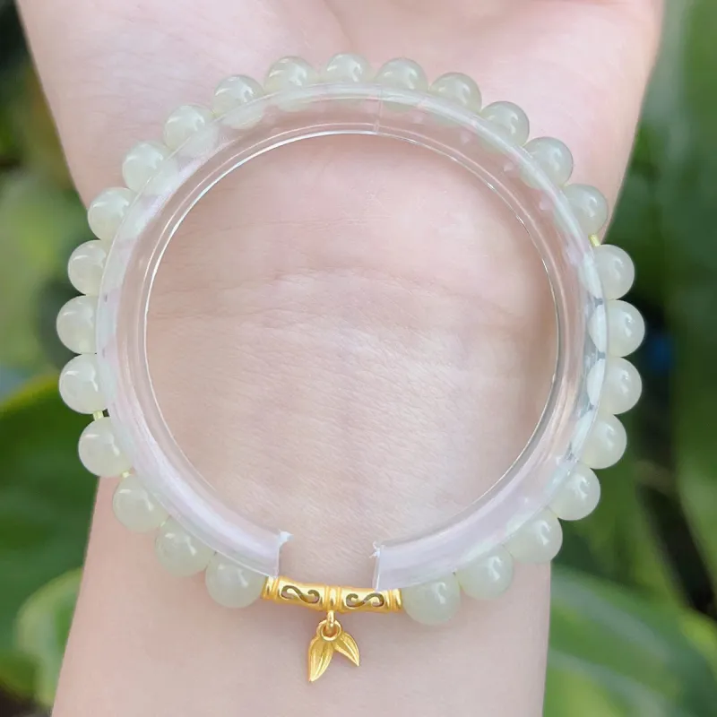 LAOMIAO Bracelets White Jade Women's-4