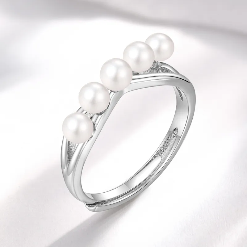LAOMIAO Freshwater Pearl Rings Women's-4