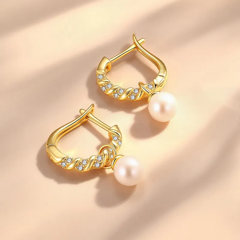LAOMIAO Freshwater Pearl Earrings Women's-5