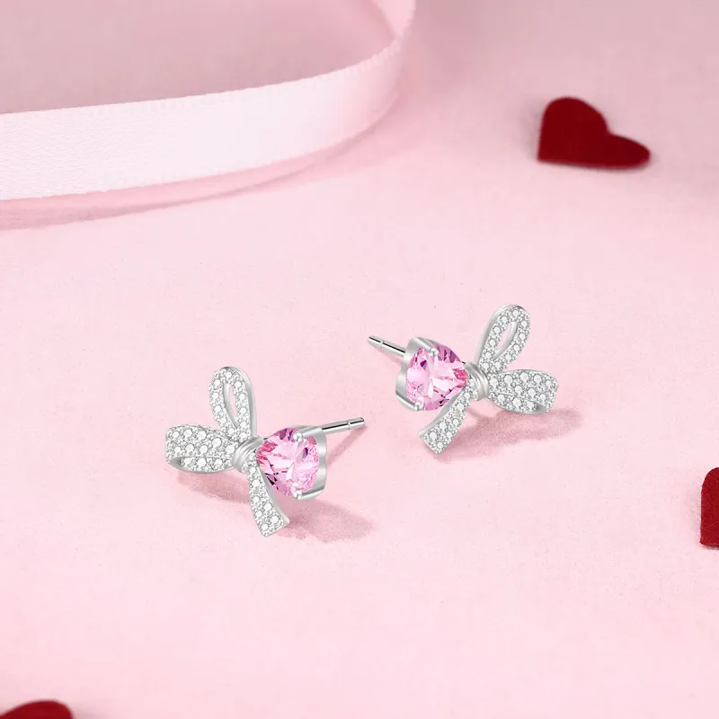 LAOMIAO S925 Silver Stud Earrings Women's-4