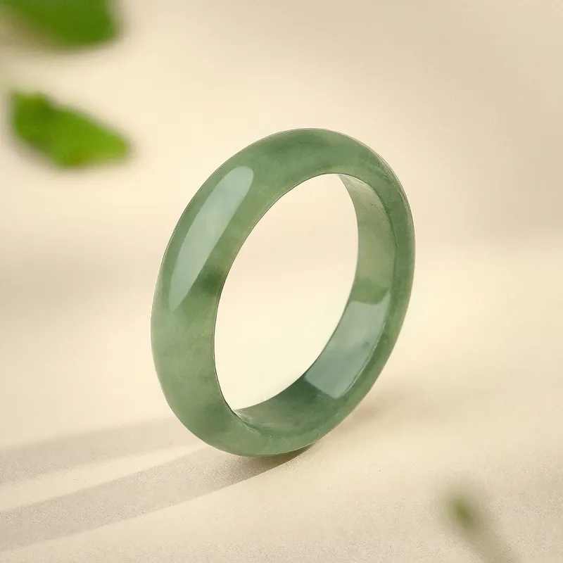 LAOMIAO Bean Type Jadeite Rings Unisex-14