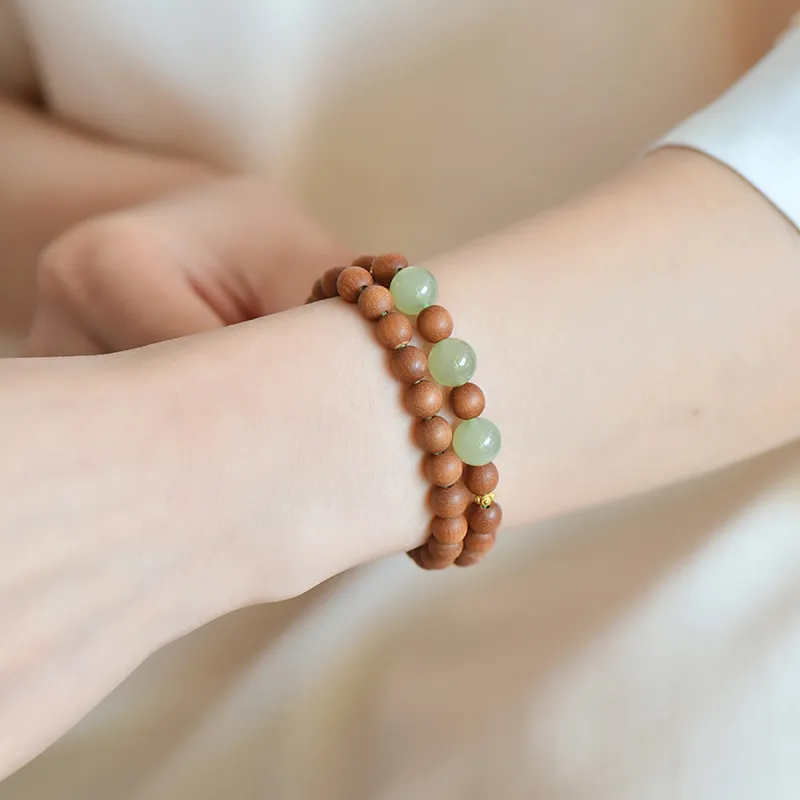 LAOMIAO Hetian Jade Bracelets Green Jade Women's-4