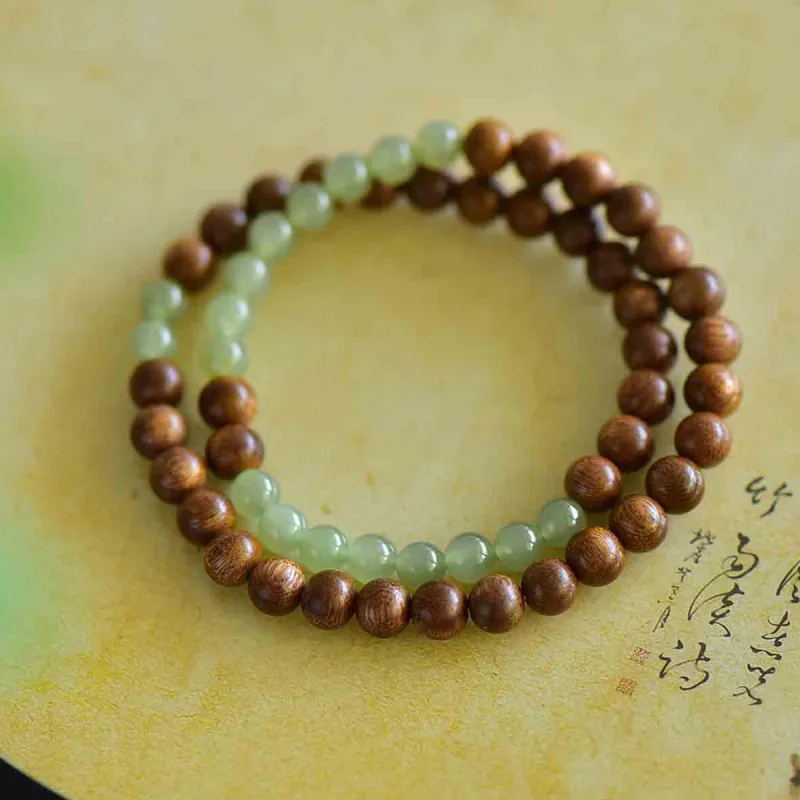 LAOMIAO Hetian Jade Bracelets Green Jade Women's-2
