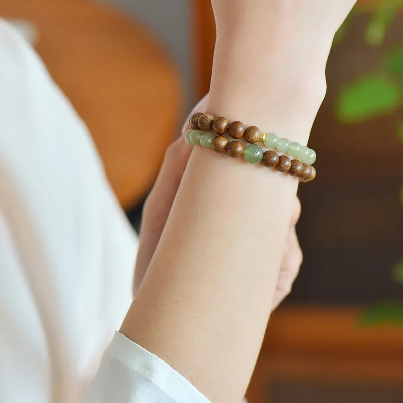 LAOMIAO Hetian Jade Bracelets Green Jade Women's-3