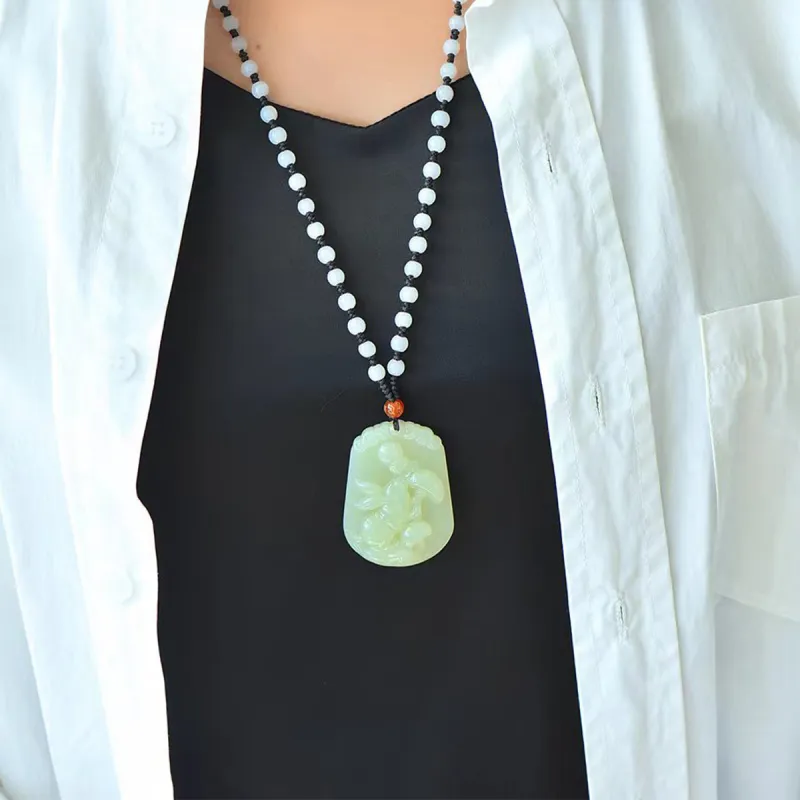 LAOMIAO Pendants Green Jade Unisex-6