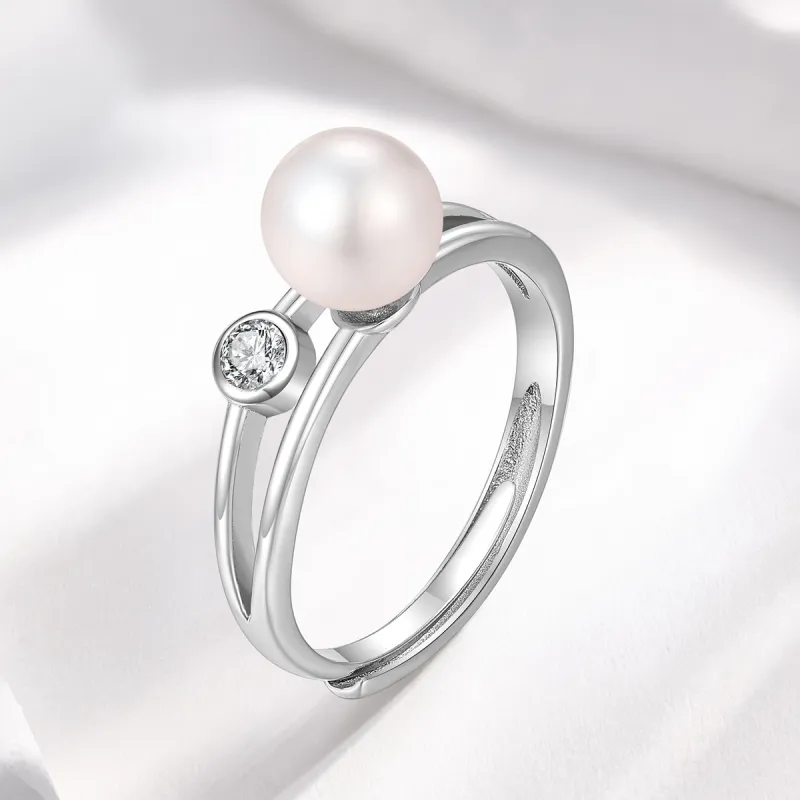 LAOMIAO Freshwater Pearl Rings Women's-6