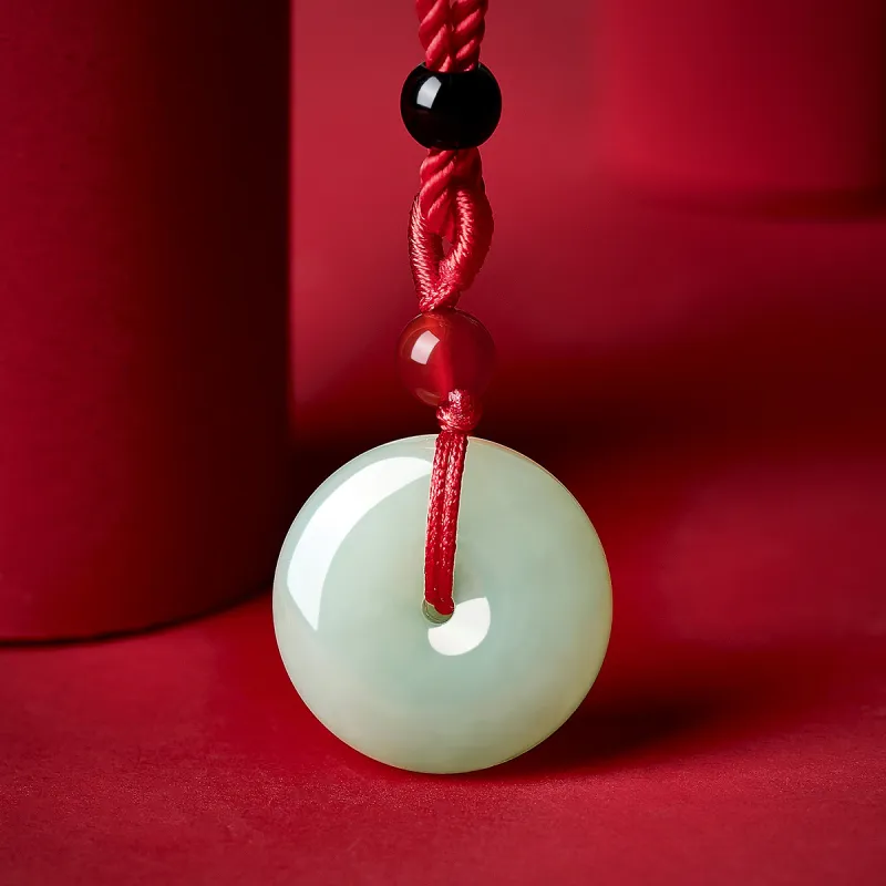 LAOMIAO Pendants Pale Greenish White Jade Unisex-10