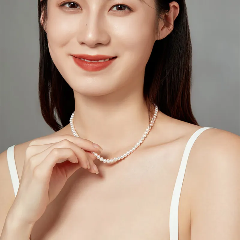 LAOMIAO Pearl Necklaces Women's-5