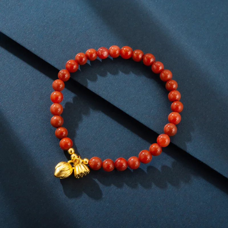 LAOMIAO South Red Agate Bracelets Women's-2