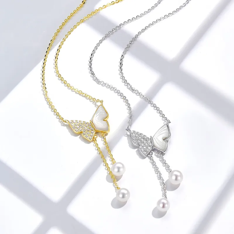 LAOMIAO Pearl Necklaces Women's-4