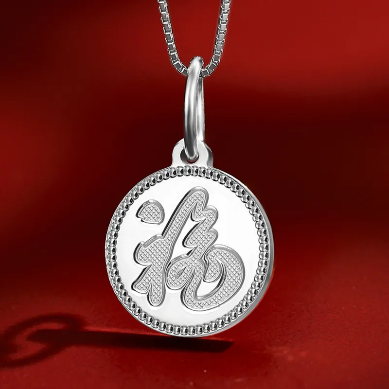 LAOMIAO 990 Silver Pendants Women's-1