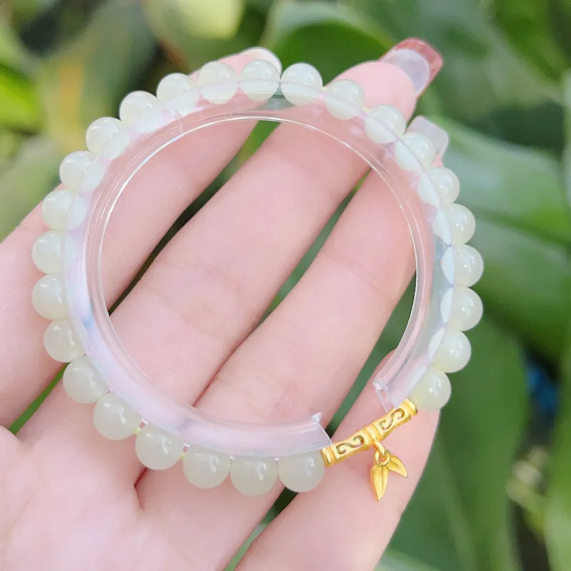LAOMIAO Bracelets White Jade Women's-3