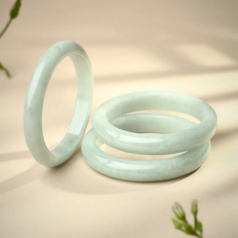 LAOMIAO Bean Type Jadeite Bangles Women's-23