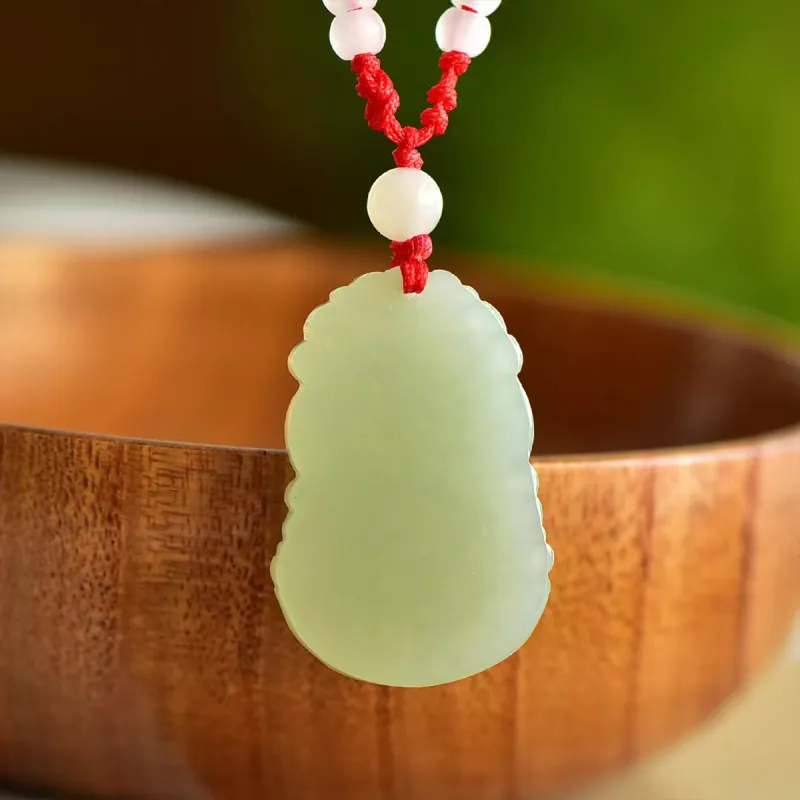 LAOMIAO Hetian Jade Pendants Unisex Green Jade-1