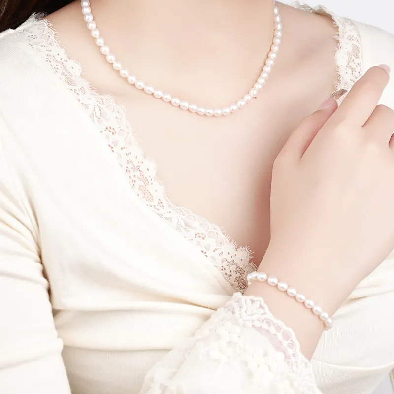 LAOMIAO Pearl Necklaces Women's-6
