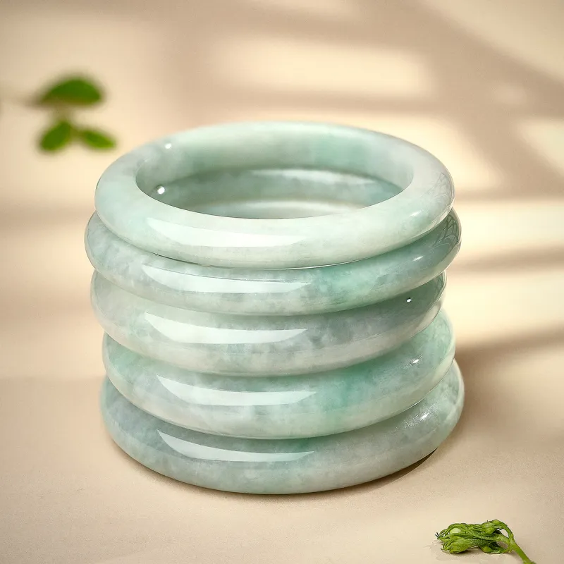 LAOMIAO Bean Type Jadeite Bangles Women's-17