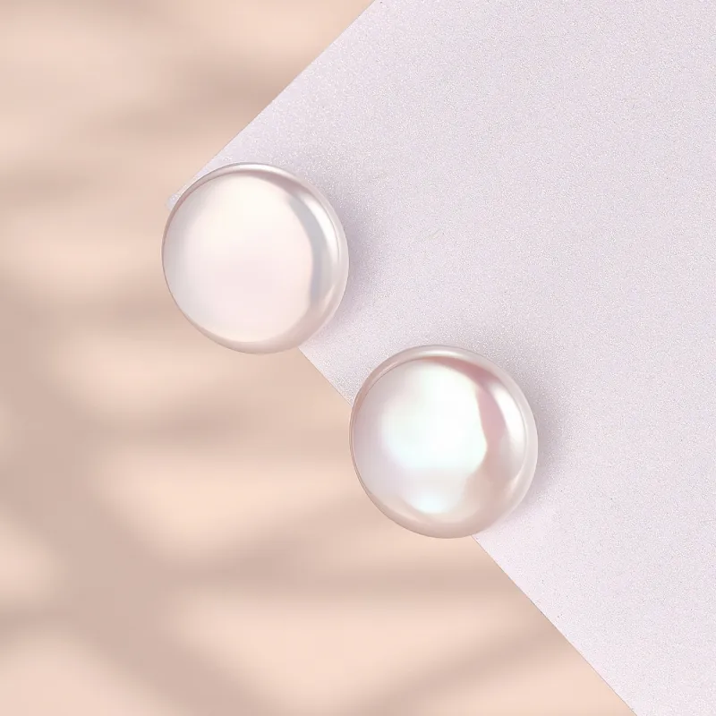 LAOMIAO Pearl Stud Earrings Women's-4