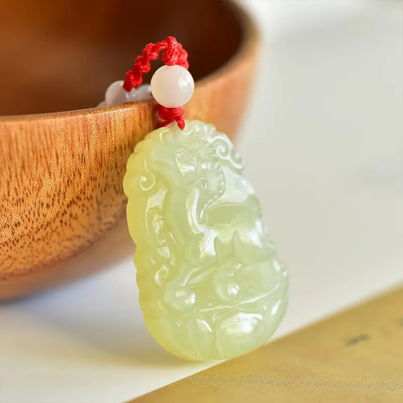 LAOMIAO Pendants Green Jade Unisex-3