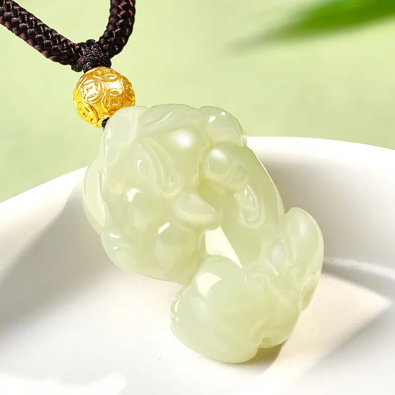 LAOMIAO Hetian Jade Pendants Jasper Women's-2