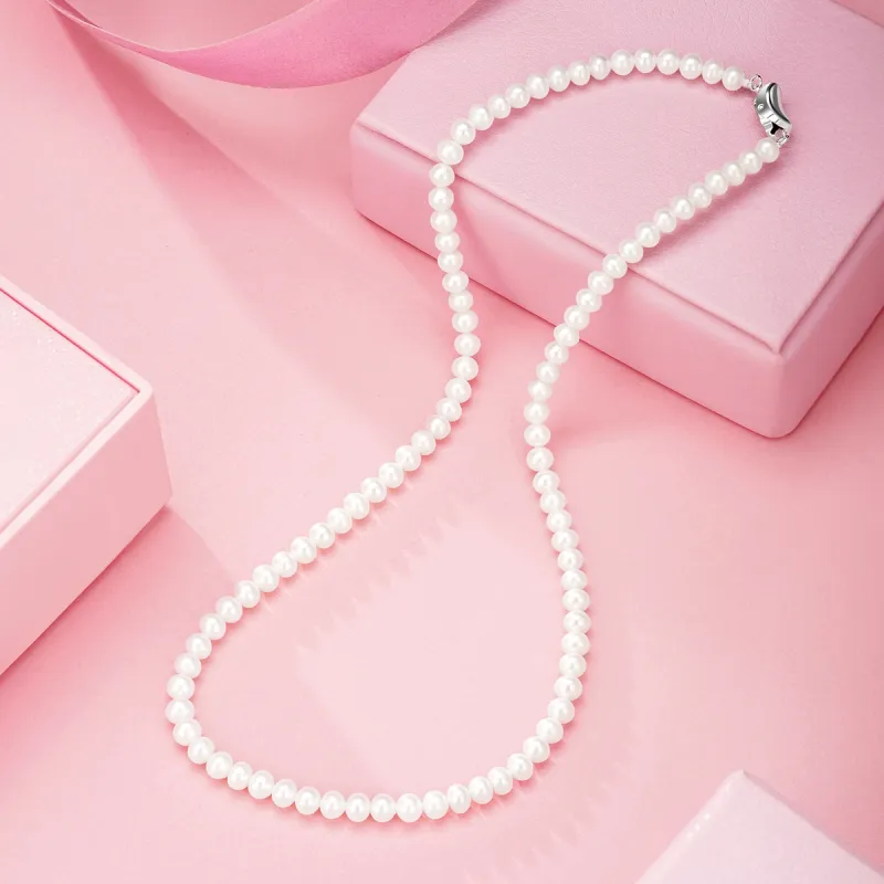 LAOMIAO Pearl Necklaces Women's-3