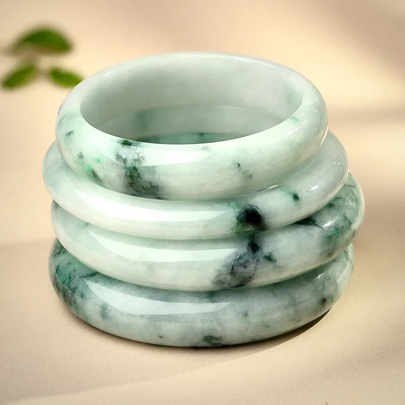 LAOMIAO Bean Type Jadeite Bangles Women's-24